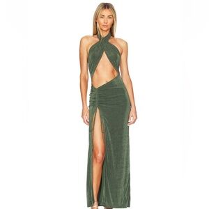 Superdown Green Maxi Dress